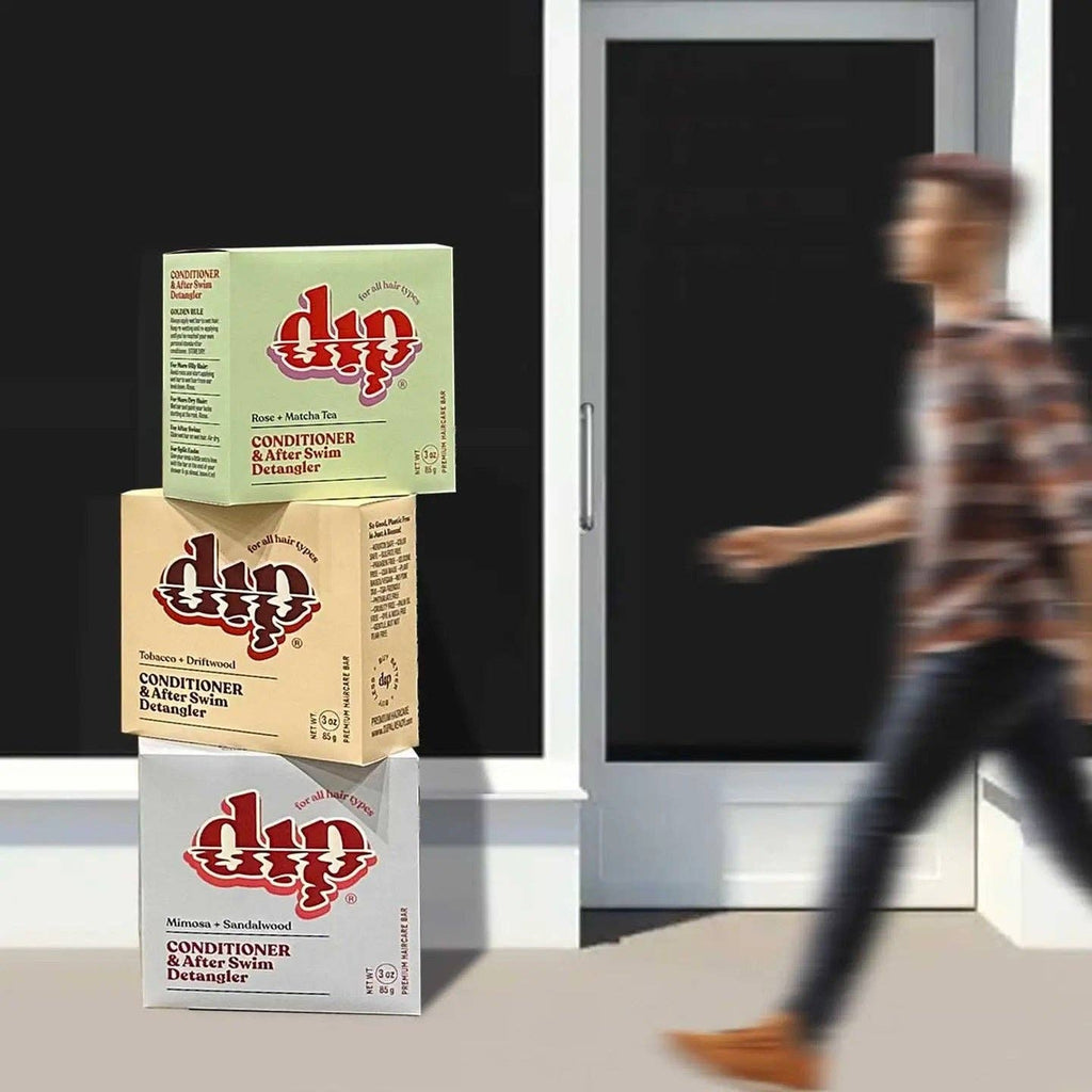 Oversized Dip Conditioner Box Window Display: Rosewater + Jasmine