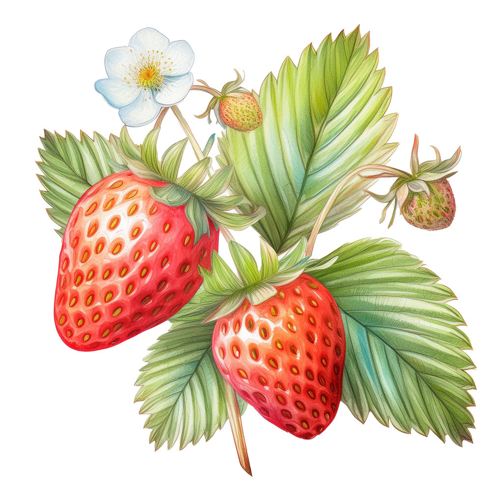 Strawberry Phthalate-Free Fragrance Oil: - 1 oz Glass Vials