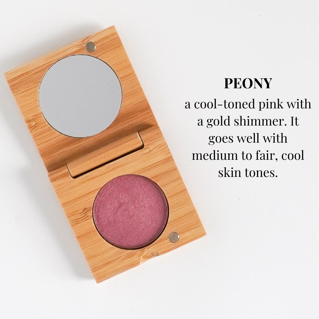 Pressed Mineral Blush | Refillable Zero Waste Makeup: Saffron