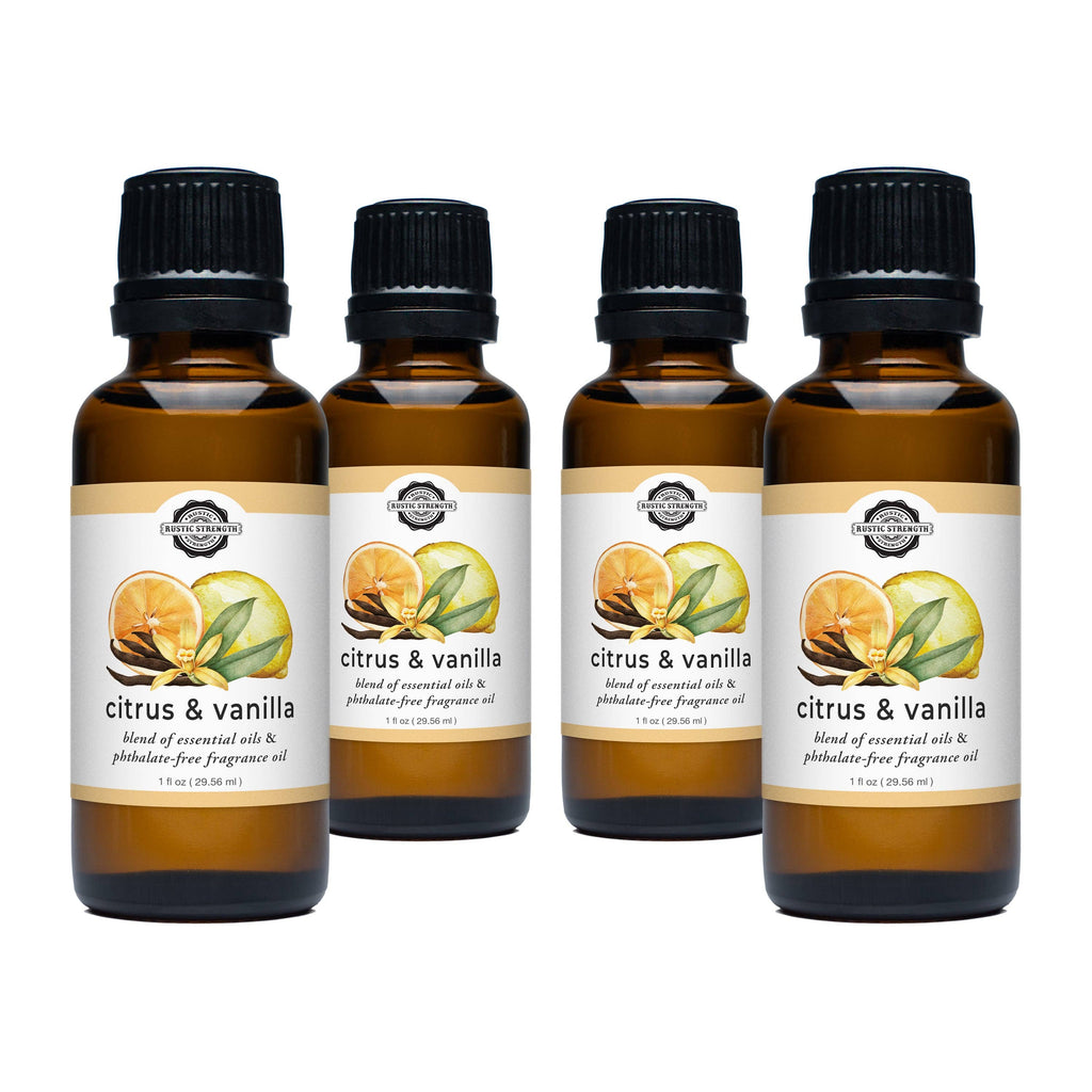 Citrus & Vanilla Essential Oil / Fragrance Oil Blend: - 1 oz Retail Glass Vials