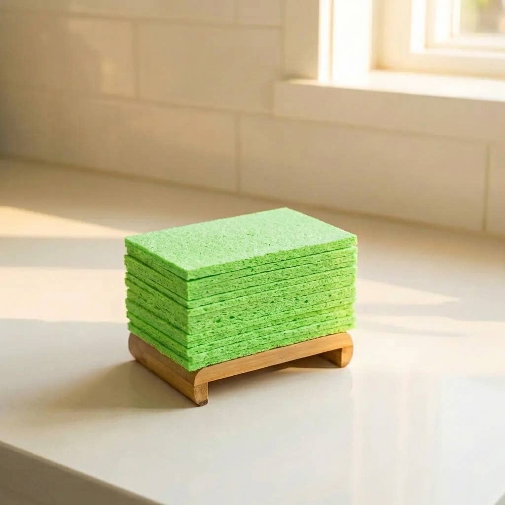 Compostable Cellulose Kitchen Sponge | Earth Day Bestseller: White