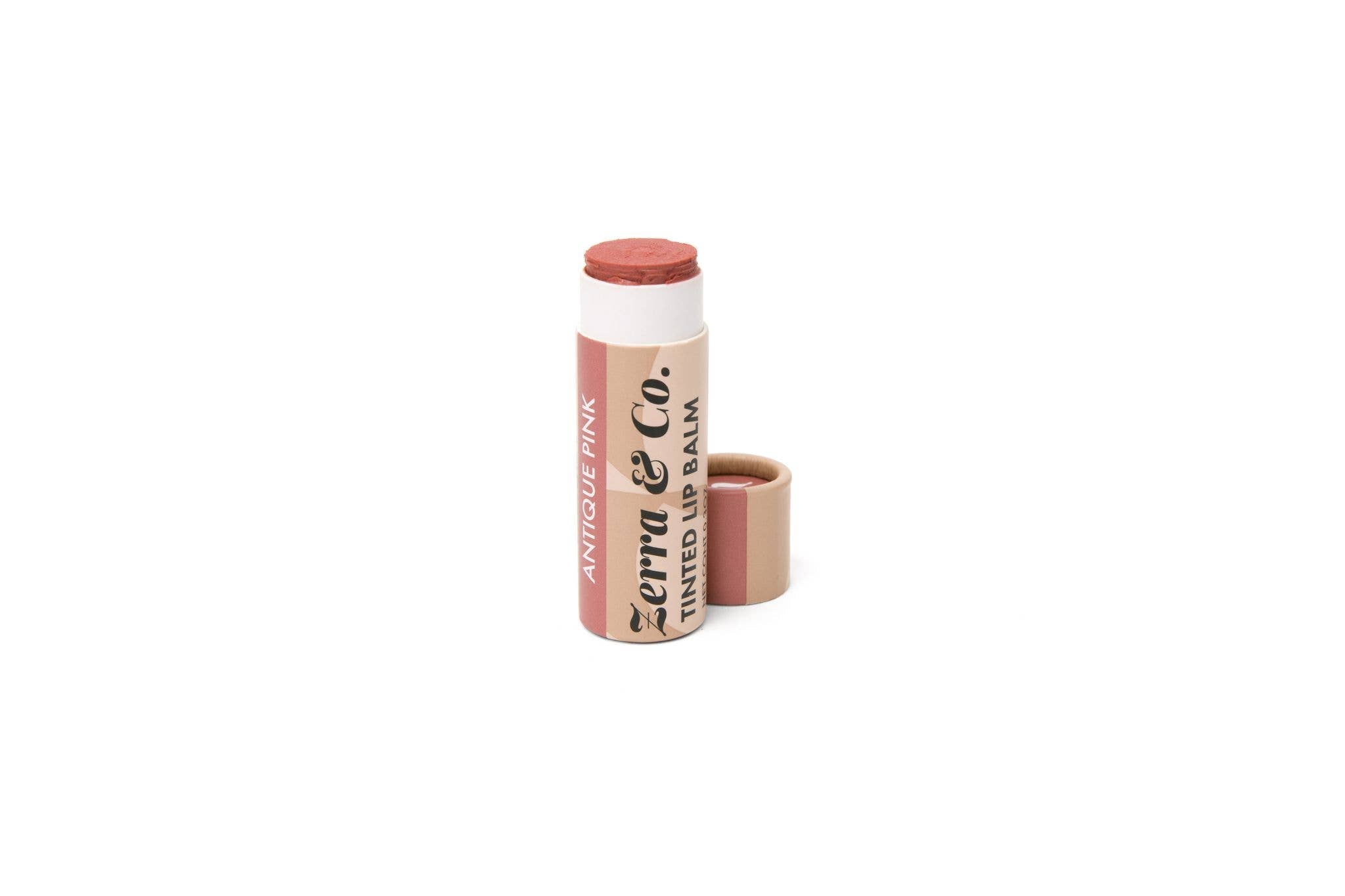 Tinted Lip Balm | Vegan Sheer Jumbo Zero Waste Lip Balm: Antique Pink