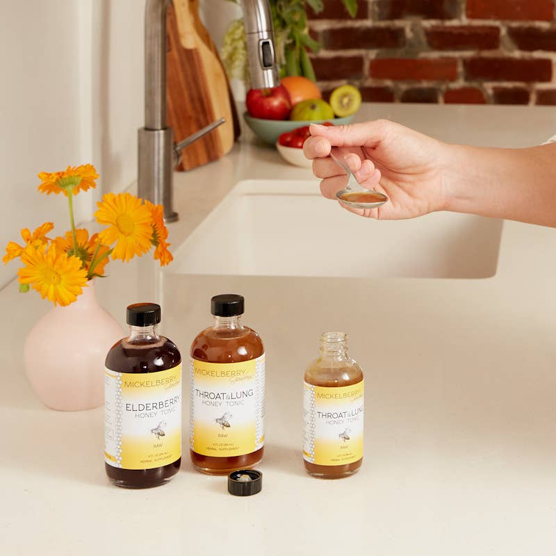 Throat and Lung Honey Tonic — nourish your sore throat: 8oz