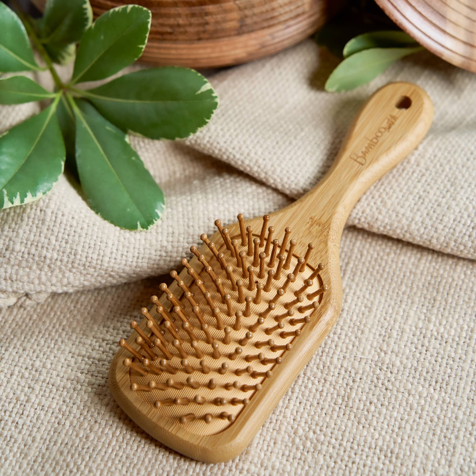 Bamboo Hairbrush | Small Paddle | Earth Day Bestseller