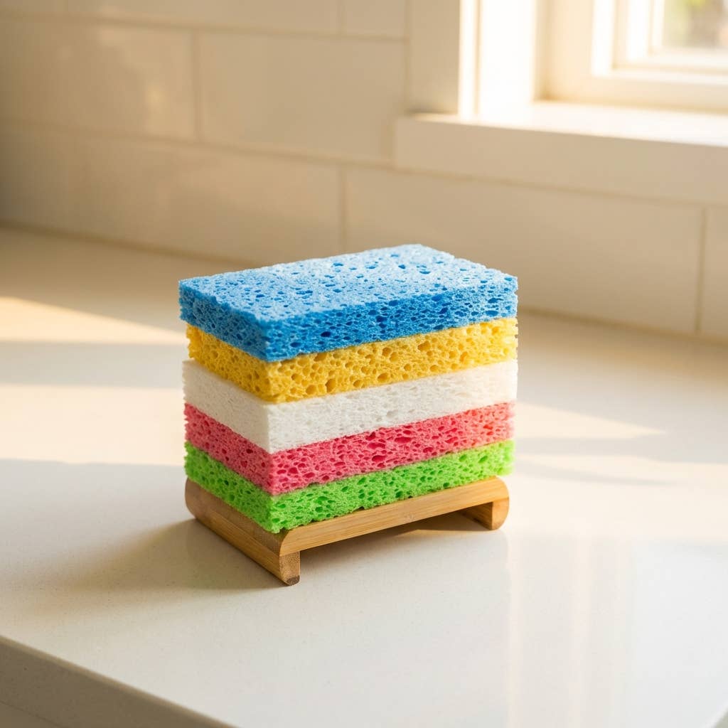 Compostable Cellulose Kitchen Sponge | Earth Day Bestseller: White