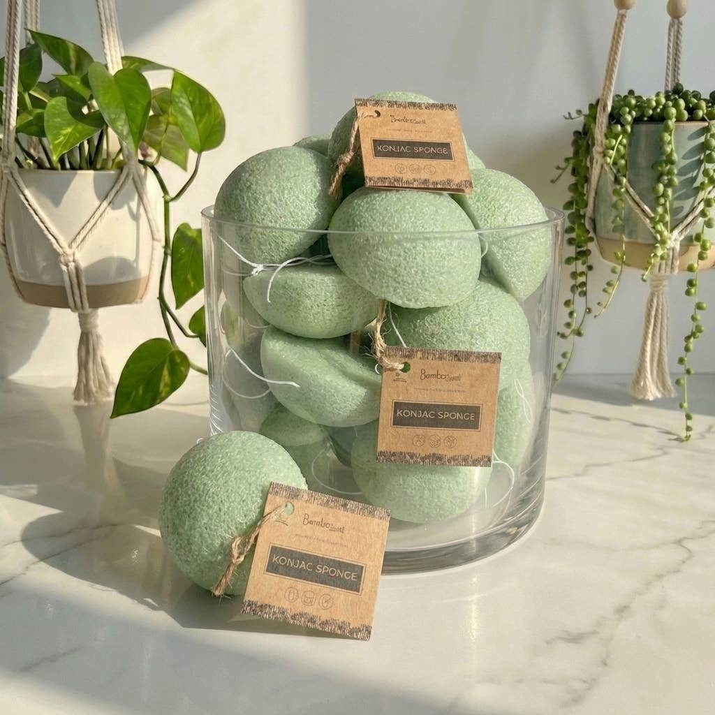 Natural Konjac Facial Cleansing Sponge | Earth Day Best: White