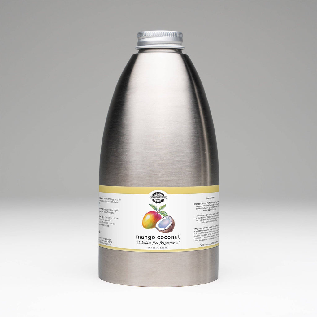 Mango Coconut Phthalate-Free Fragrance Oil: - 1 oz Glass Vials