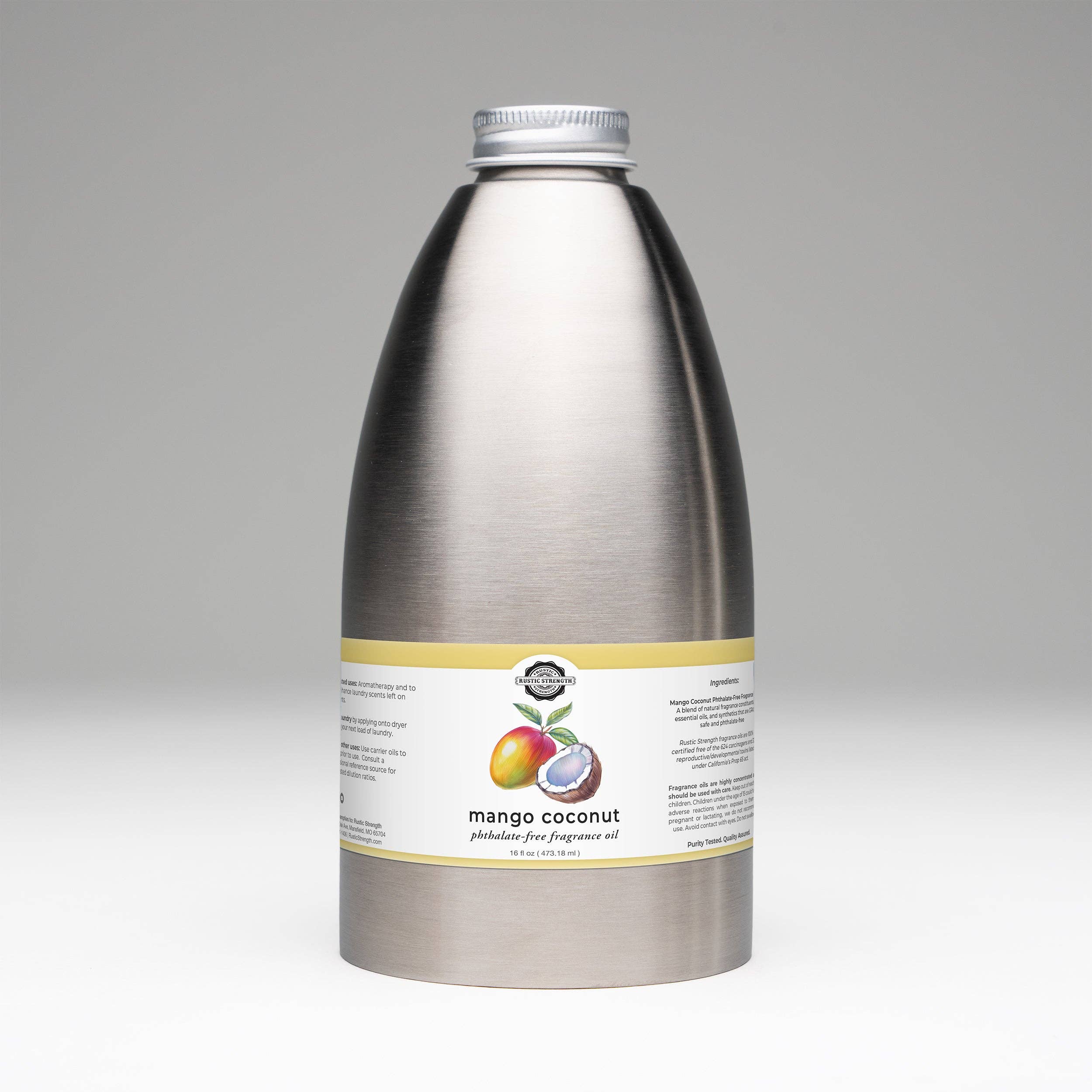 Mango Coconut Phthalate-Free Fragrance Oil: - 1 oz Glass Vials