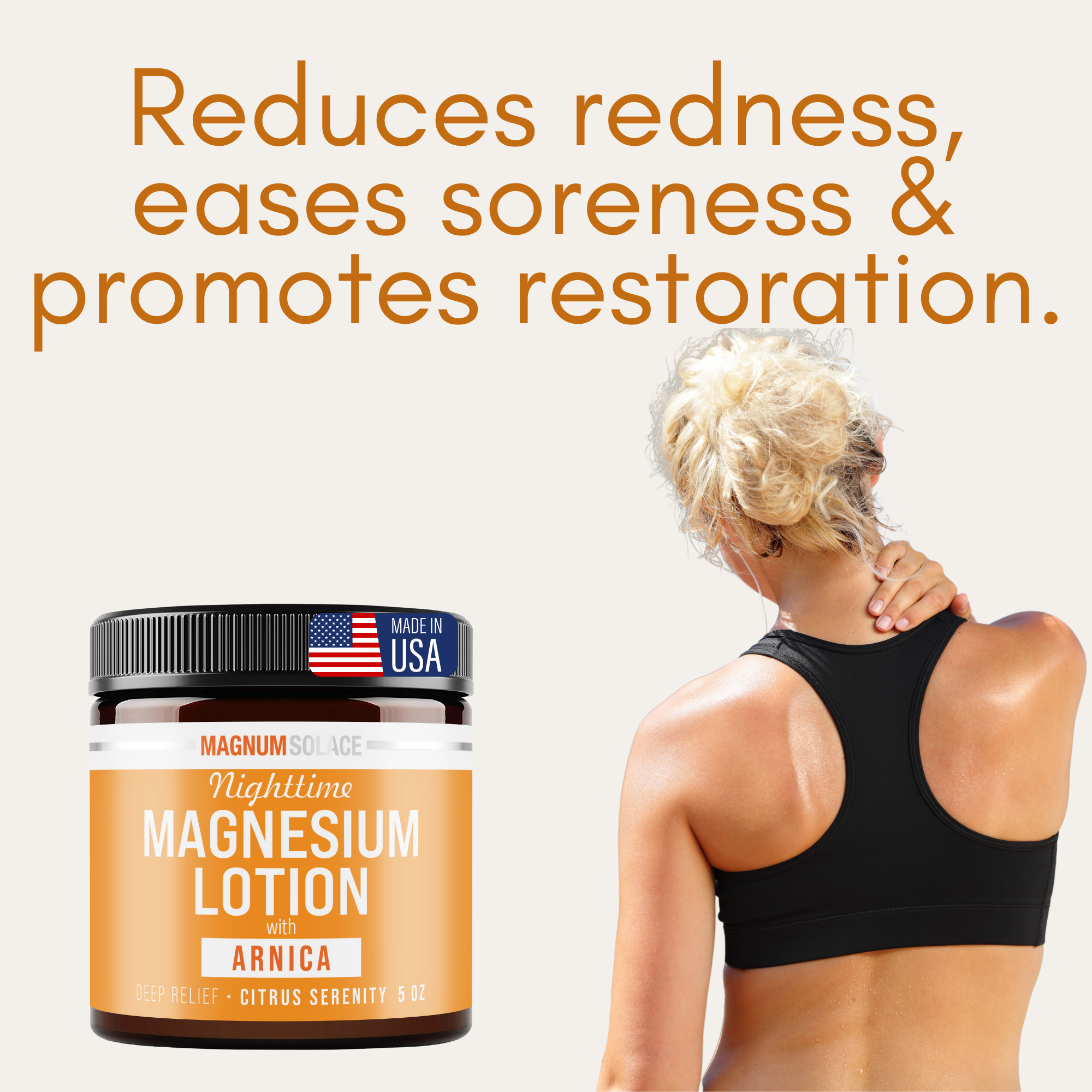 Nighttime Magnesium Lotion with Arnica: Lavender