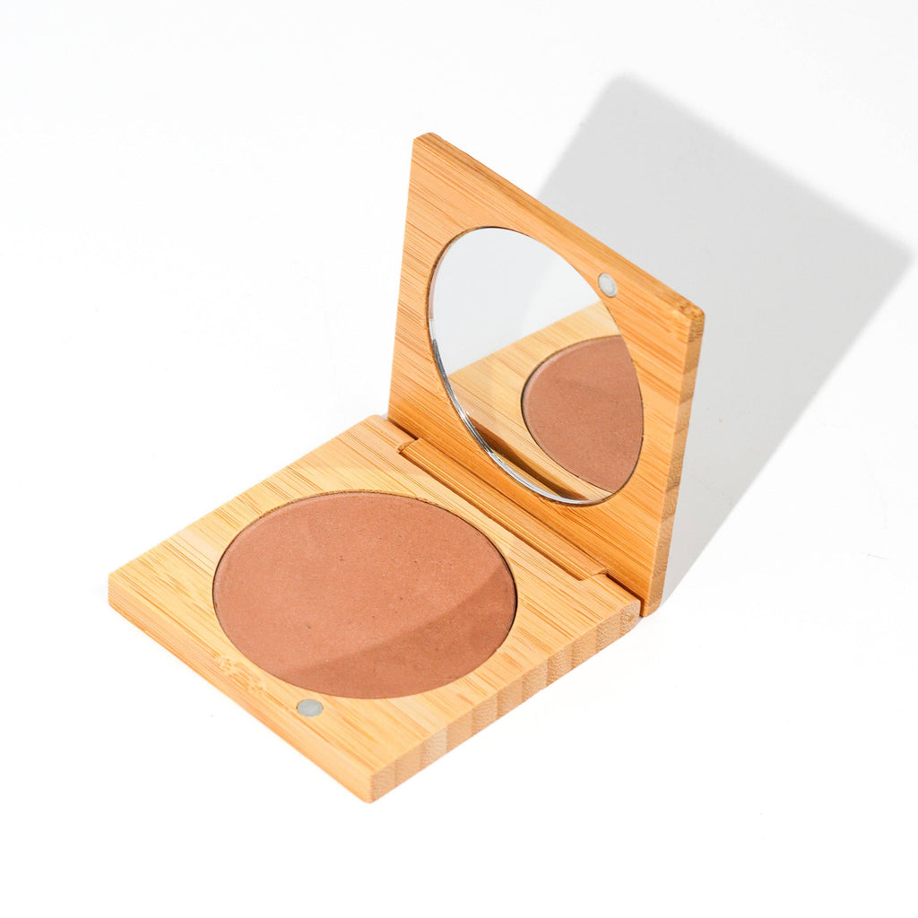 Cream Bronzer | Refillable Bamboo Compact: Medium