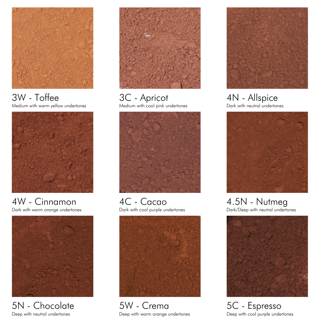 Mineral Foundation Pouches | Talc-Free Zero Waste Makeup: 1C - Peach