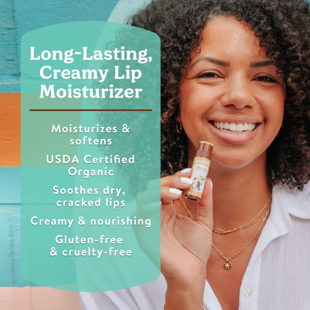 Badger Cocoa Butter Lip Balm, Cool Mint, Hydrating 18ct: 18 x 0.25oz Sticks