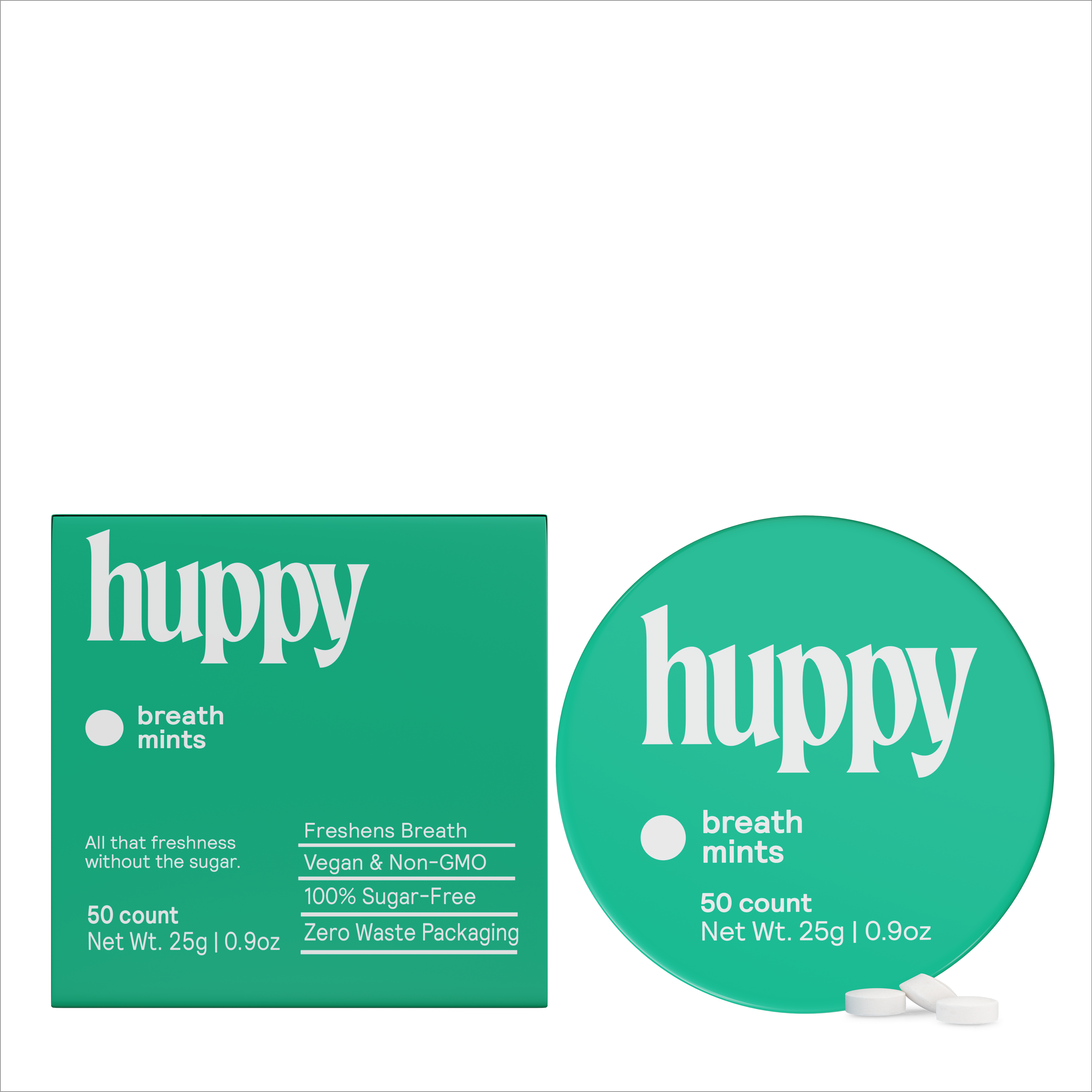 Sugar-Free Breath Mints | 50ct | Fresh Mint Blend