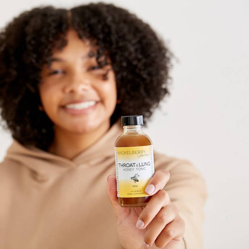 Throat and Lung Honey Tonic — nourish your sore throat: 8oz
