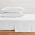 French Flax Washed Linen Sheet Set: White / Cal King