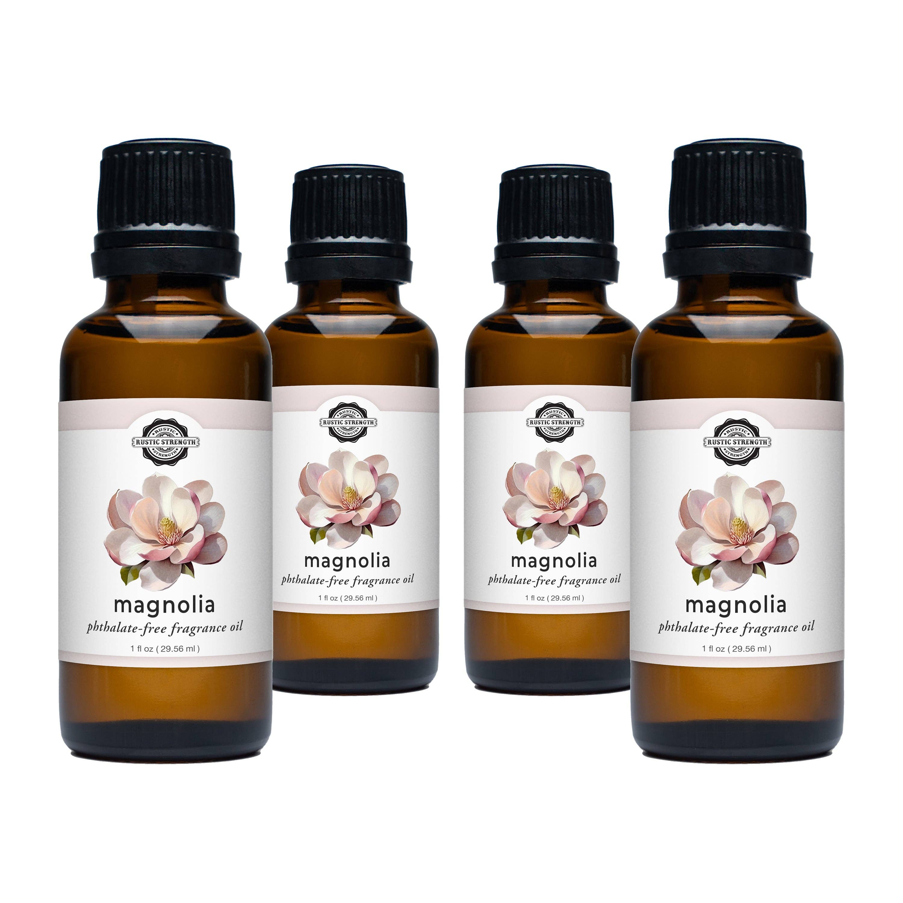 Magnolia Phthalate-Free Fragrance Oil: 1 oz Glass Vials