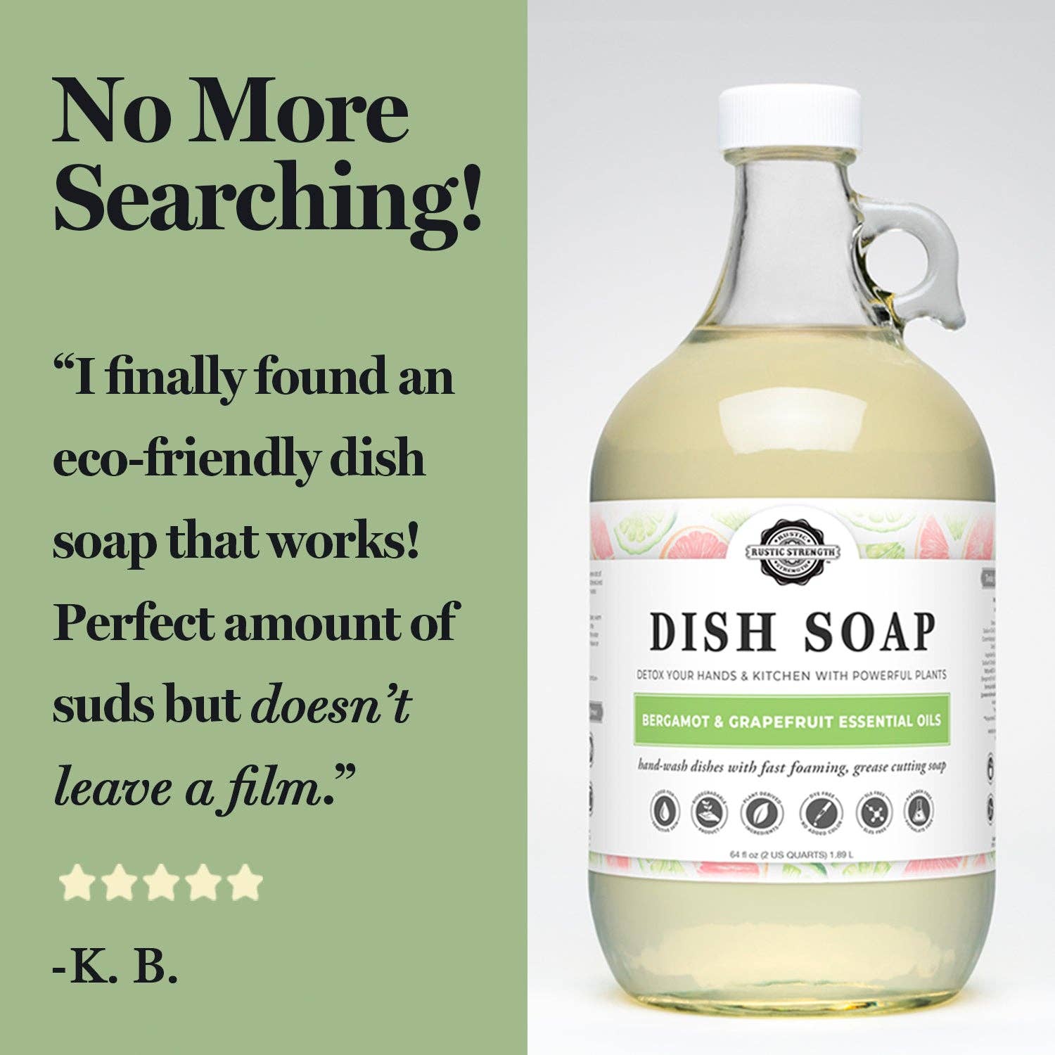 Dish Soap | 16 oz Bottle: Lemon/ Eucalyptus