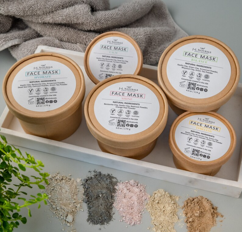Natural Face Mask Skincare For Normal to Dull Skin : 2.0 oz / Shine