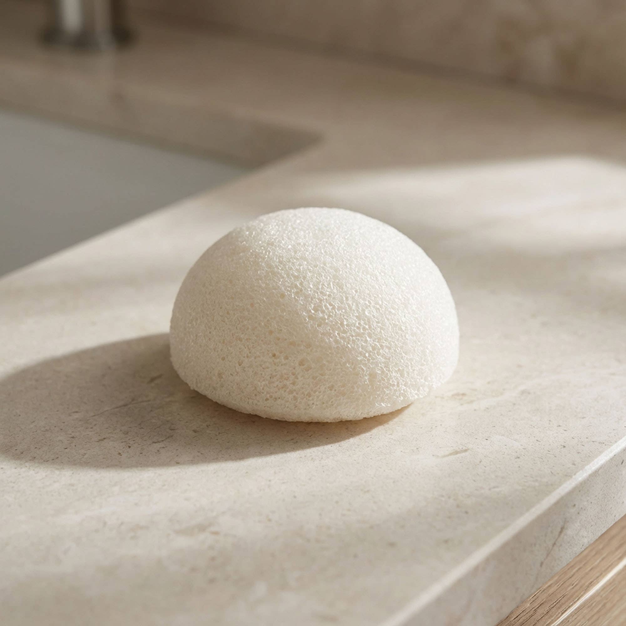 Natural Konjac Facial Cleansing Sponge | Earth Day Best: White