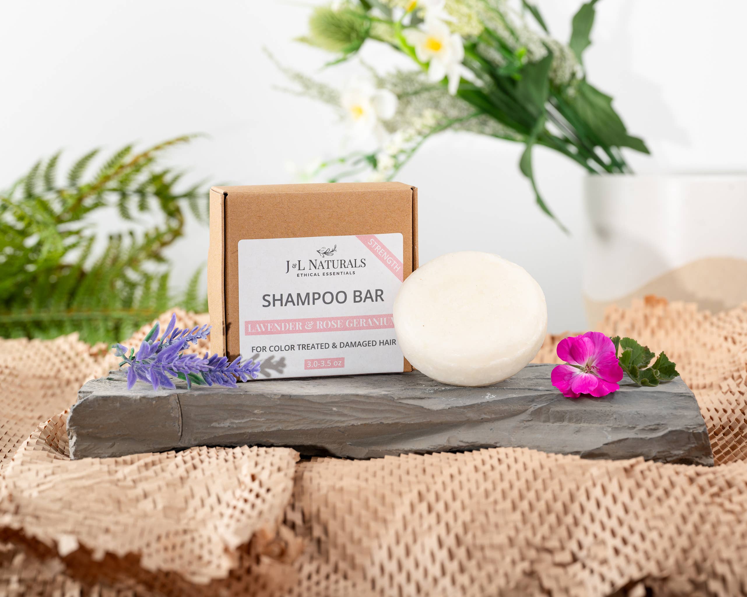 Sulfate-Free Shampoo Bar-3 scents- Growth, Strength, Hydrate: Hydrate / No / Full Size