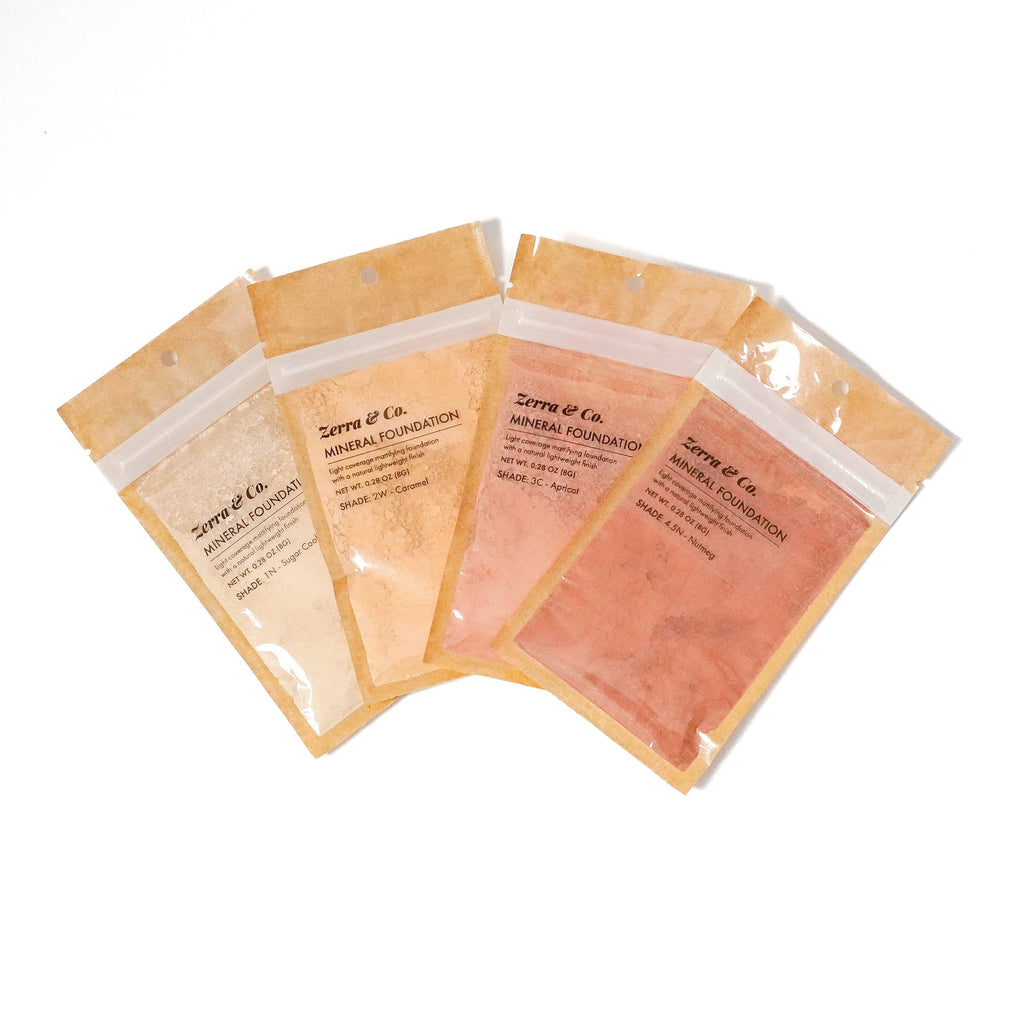 Mineral Foundation Pouches | Talc-Free Zero Waste Makeup: 2C - Rose Hip
