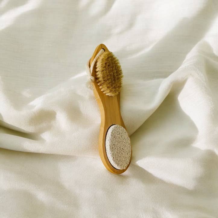 Bamboo Exfoliating Foot Pedicure Tool | Faire Market