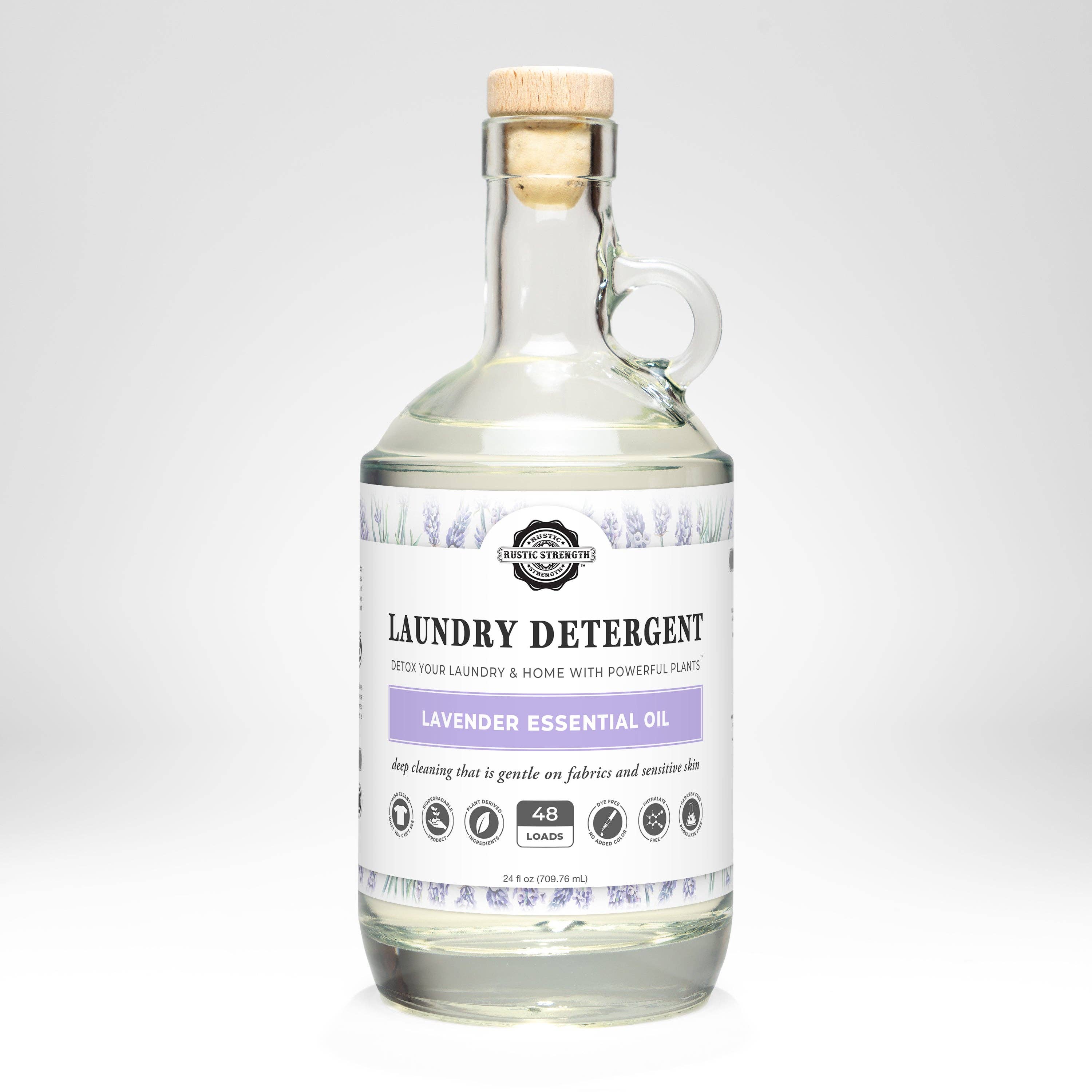 Laundry Detergent | 24 oz Glass Bottle: Fresh Linen