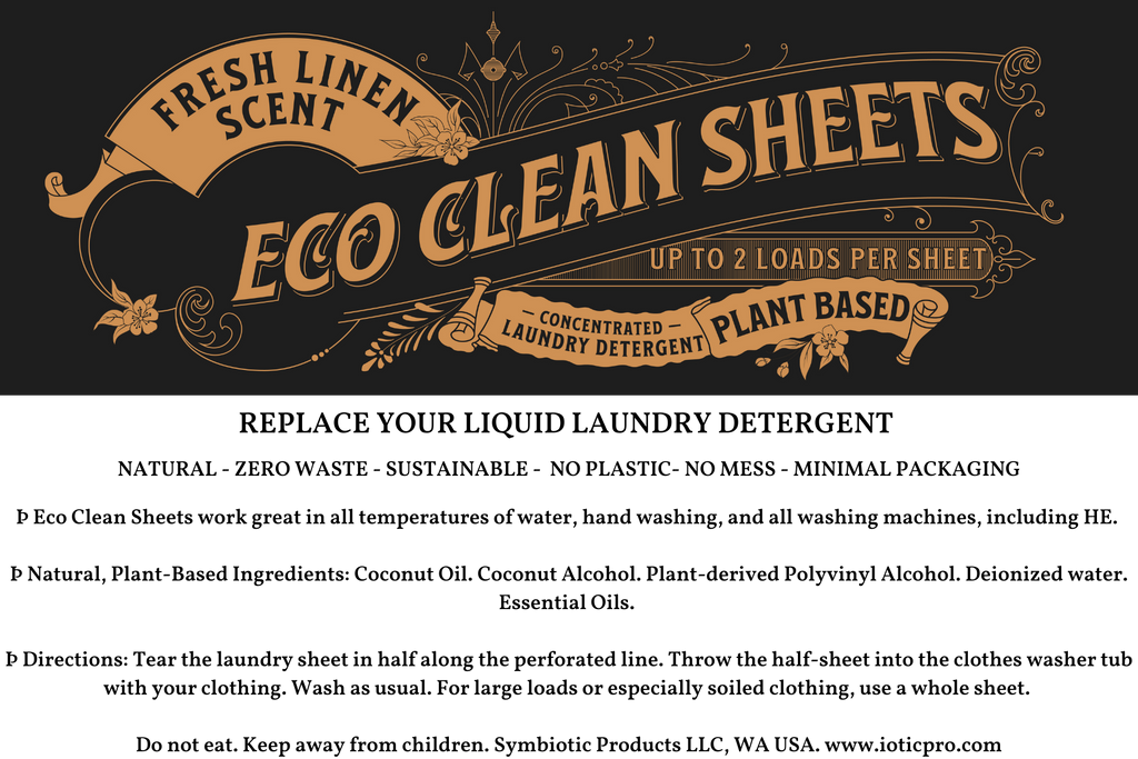 Eco Clean Sheets - Concentrated Laundry Detergent -100 Loads: Citrus Burst