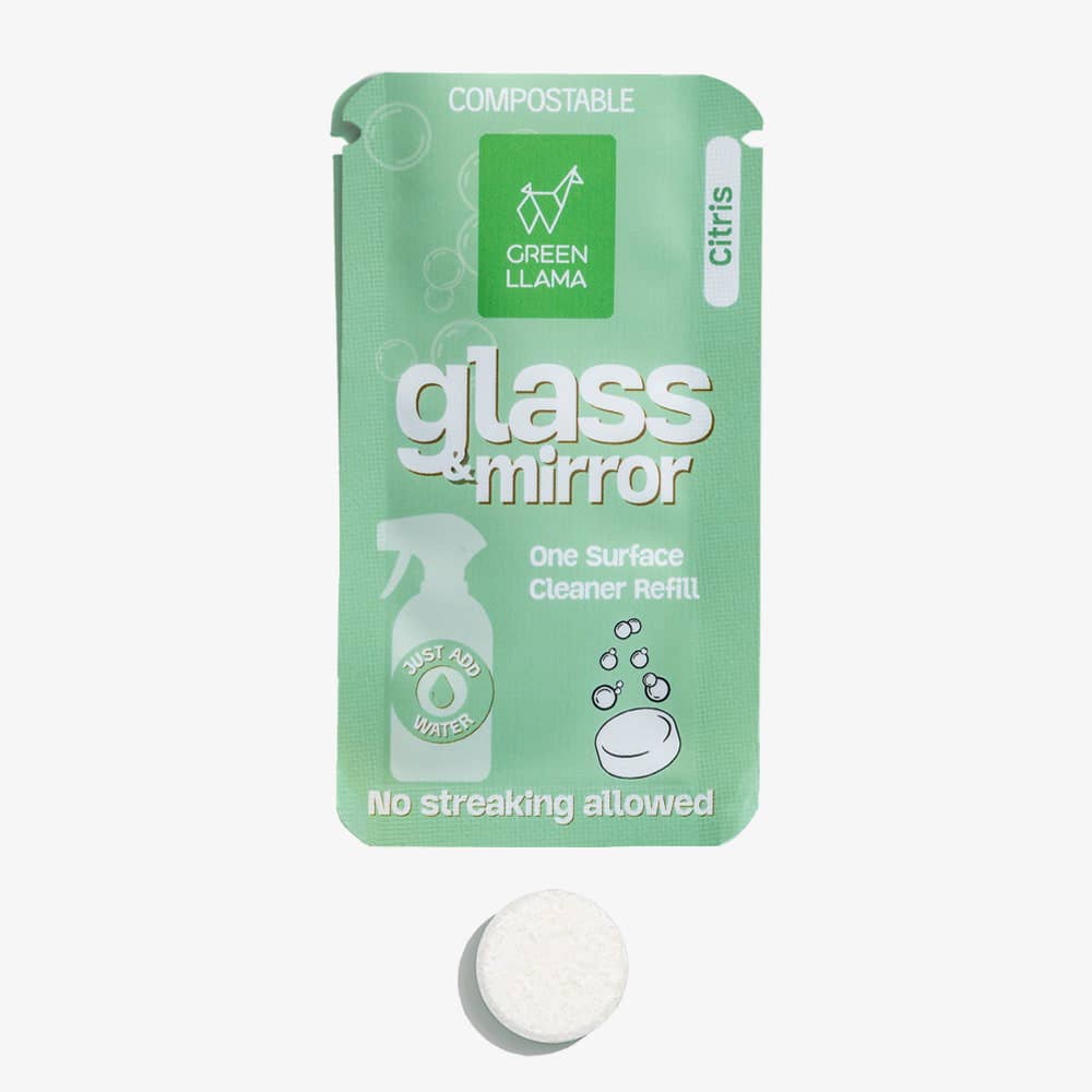Green Llama Glass & Mirror Cleaner Refill Tablets