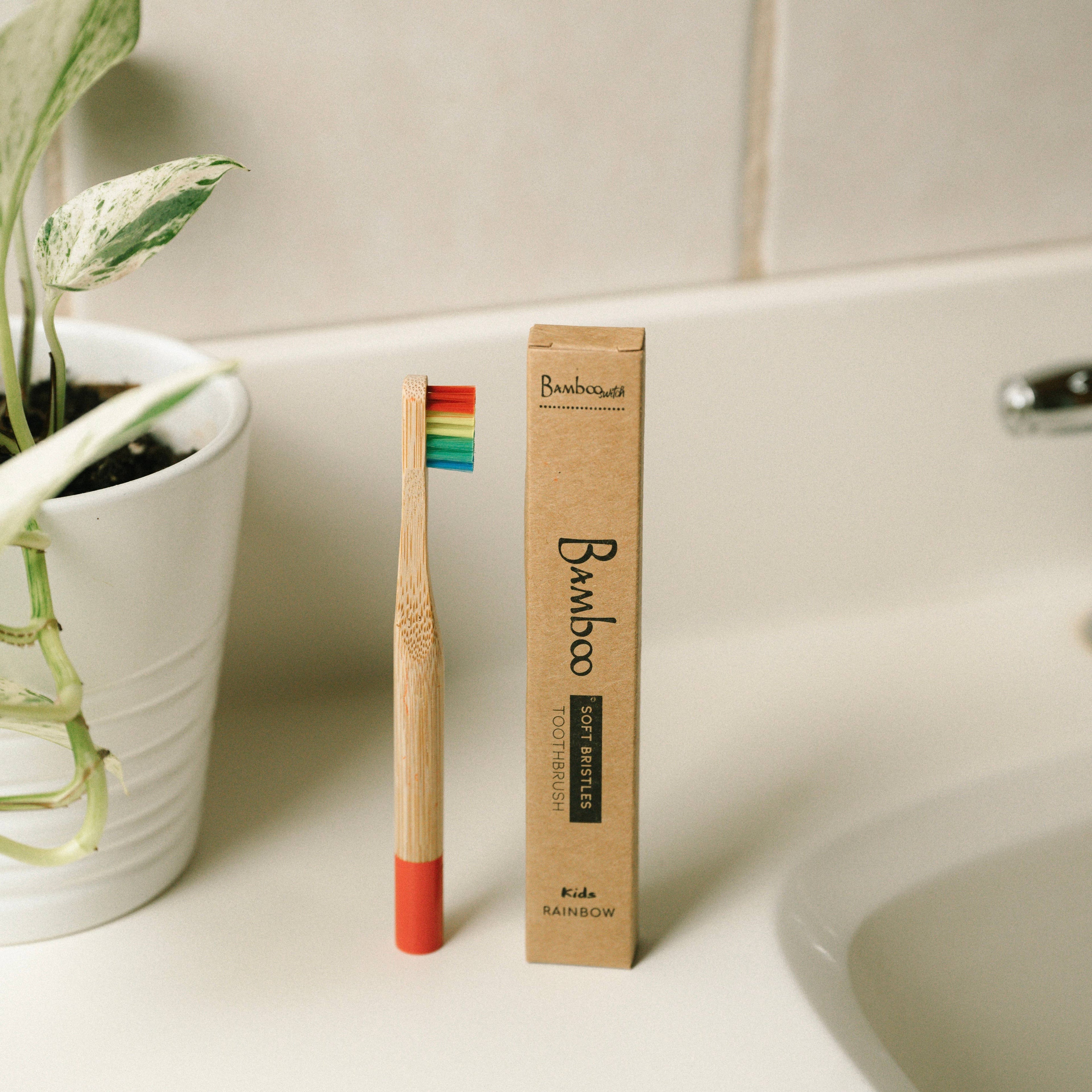 Bamboo Kids Toothbrush | Earth Day Bestseller: Pink