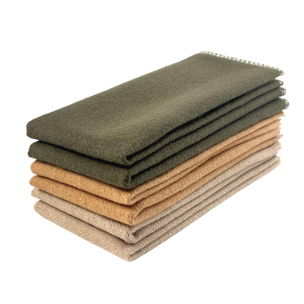 Non-Paper Towels - Organic Brushed Cotton : Oatmeal / 12-pk