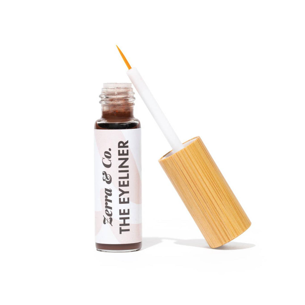 The Eyeliner | Natural Refillable Liquid Eyeliner: Shimmer Brown