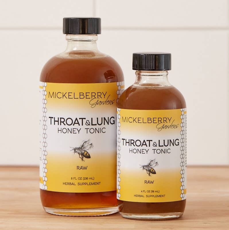 Throat and Lung Honey Tonic — nourish your sore throat: 8oz
