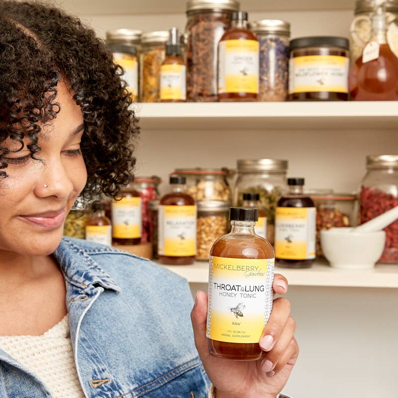 Throat and Lung Honey Tonic — nourish your sore throat: 8oz