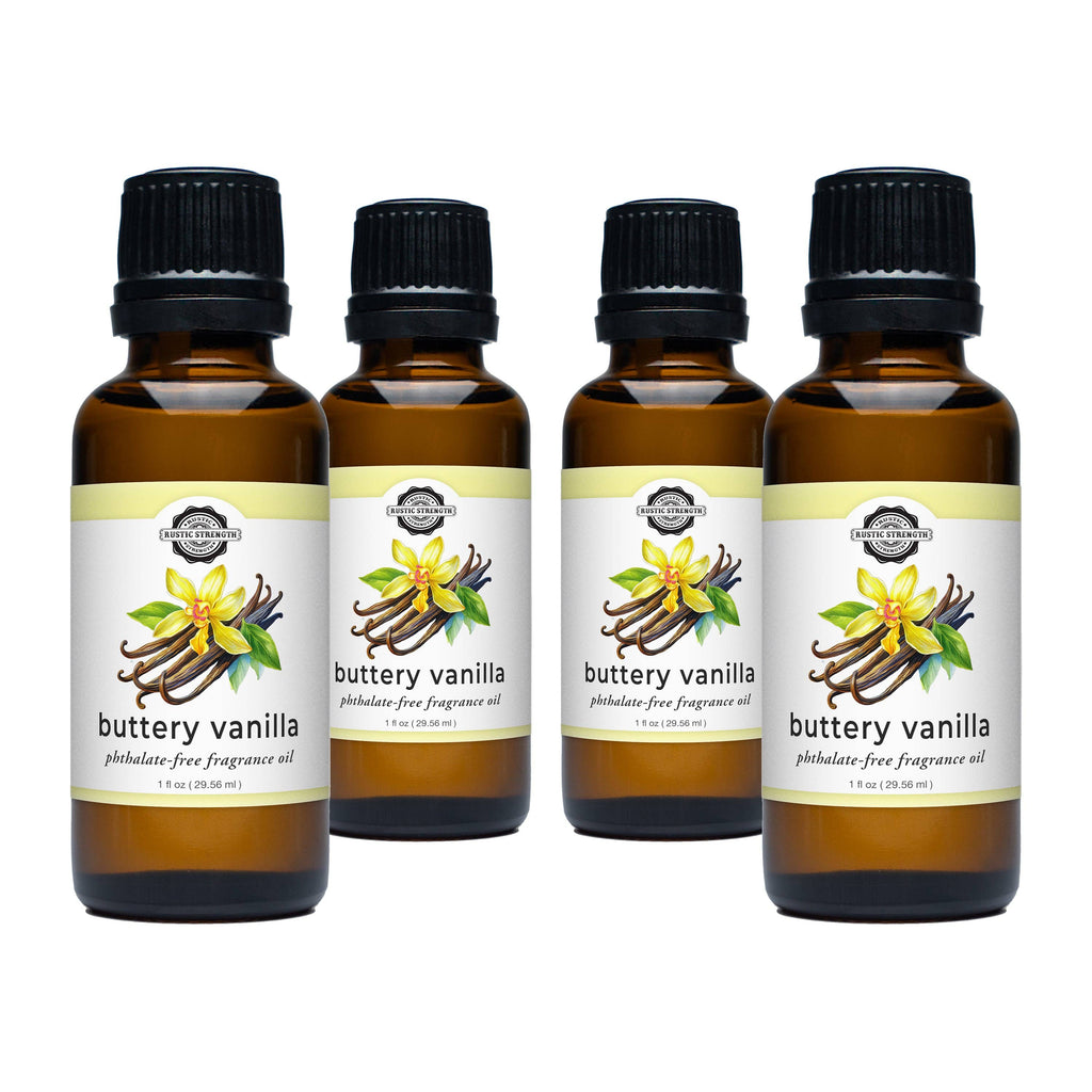 Buttery Vanilla Phthalate-Free Fragrance Oil:- 1 oz Glass Vials